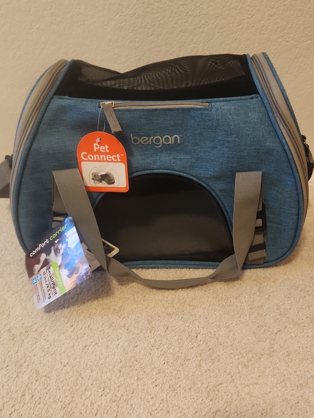 Bergan Comfort Carrier Soft Pet Carrier For Small Pets New With Tags